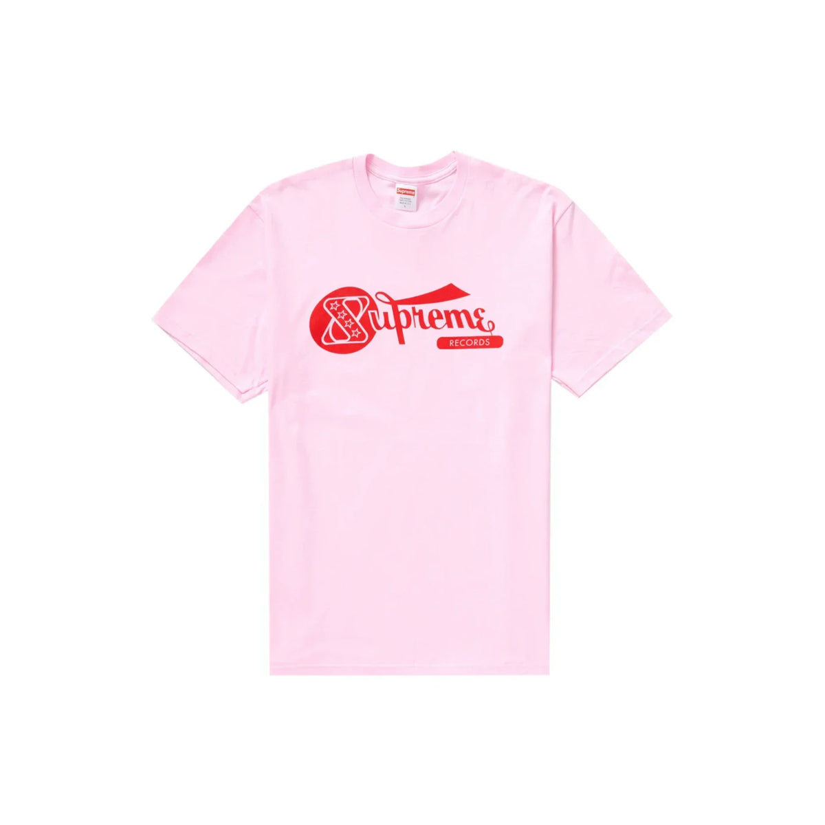 Supreme Records Tee Light Pink