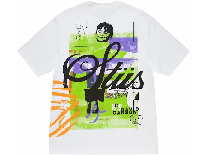 Stussy David Carson Dino Tee White