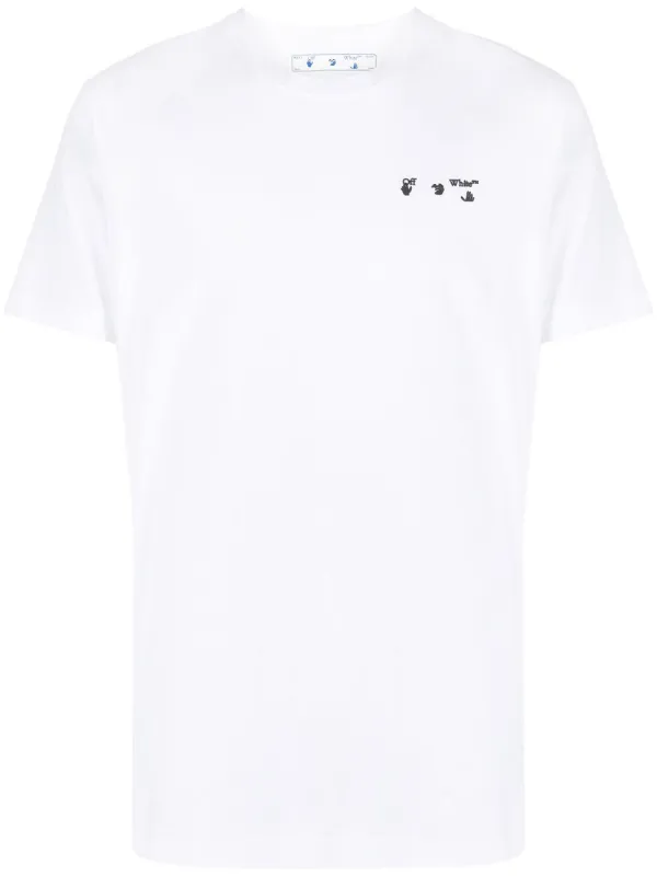 Off-White Logo-Print Crew Neck T-shirt
