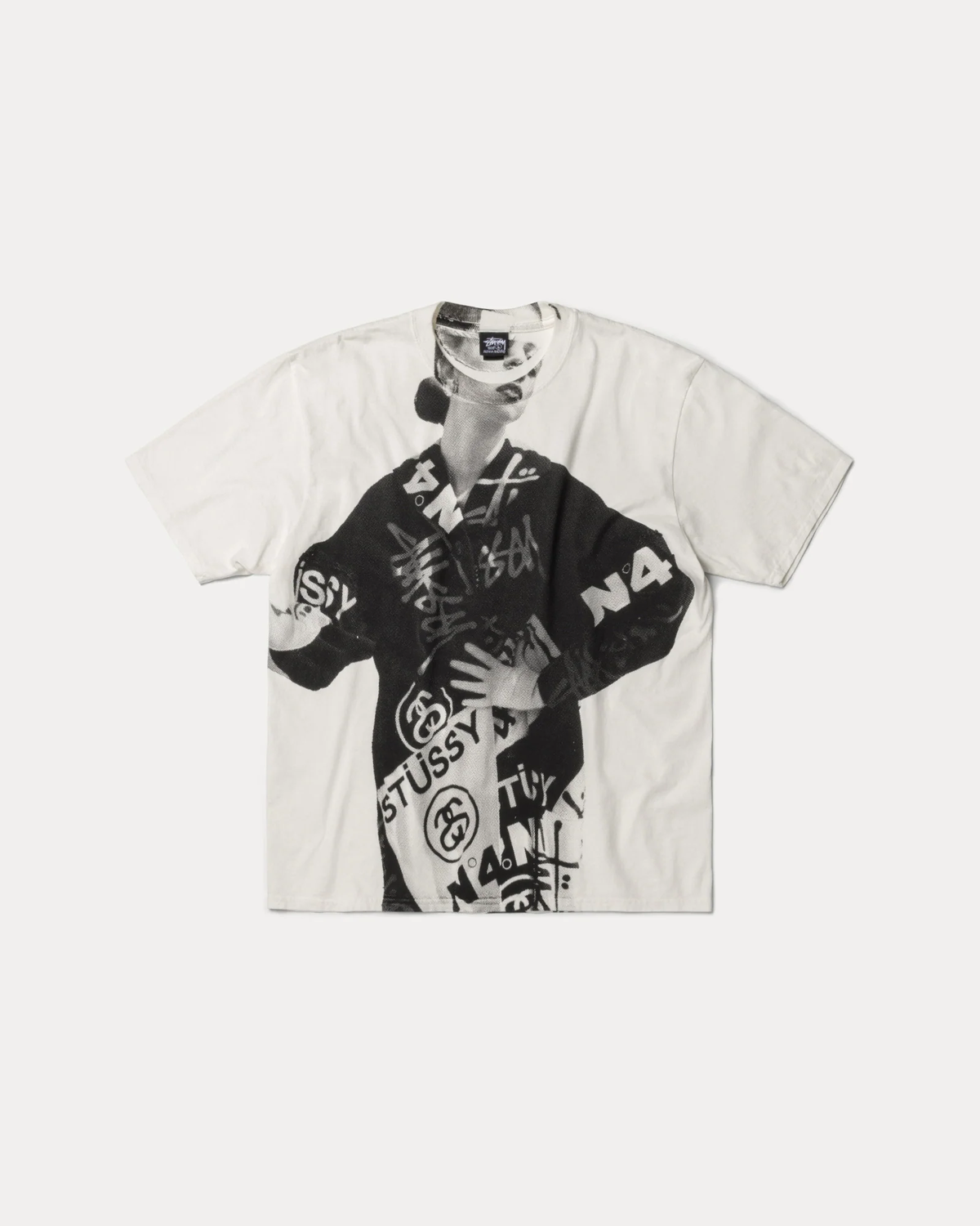 Stussy Lady Paris Pigment Dyed T-shirt White