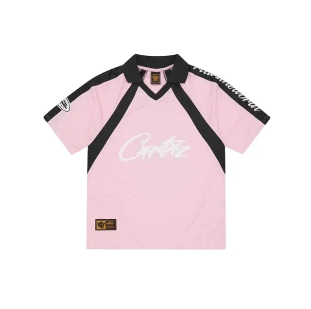 Corteiz Alcatraz Paneled Jersey Pink