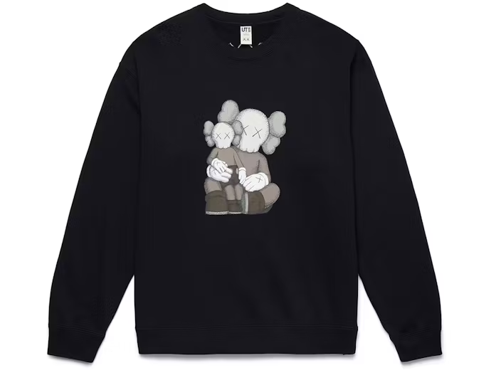 KAWS x Uniqlo Longsleeve Sweatshirt Black