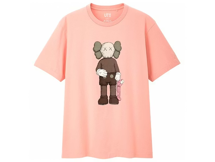KAWS x Uniqlo Companion Tee Pink