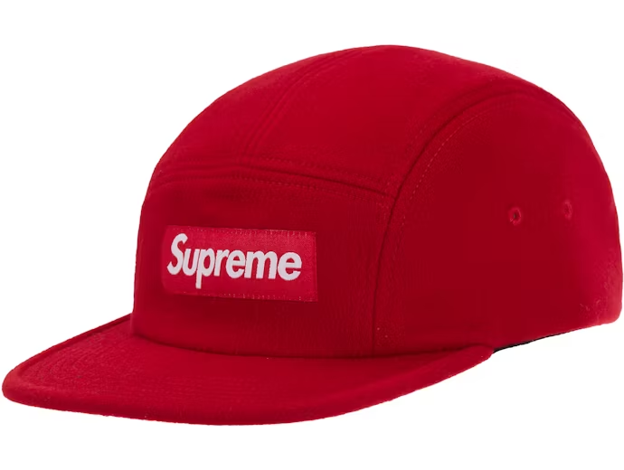Supreme Wool Camp Cap (FW25) Red