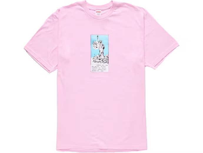 Supreme Liberty Tee Light Pink