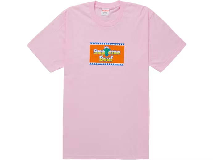 Supreme Beef Tee Light Pink