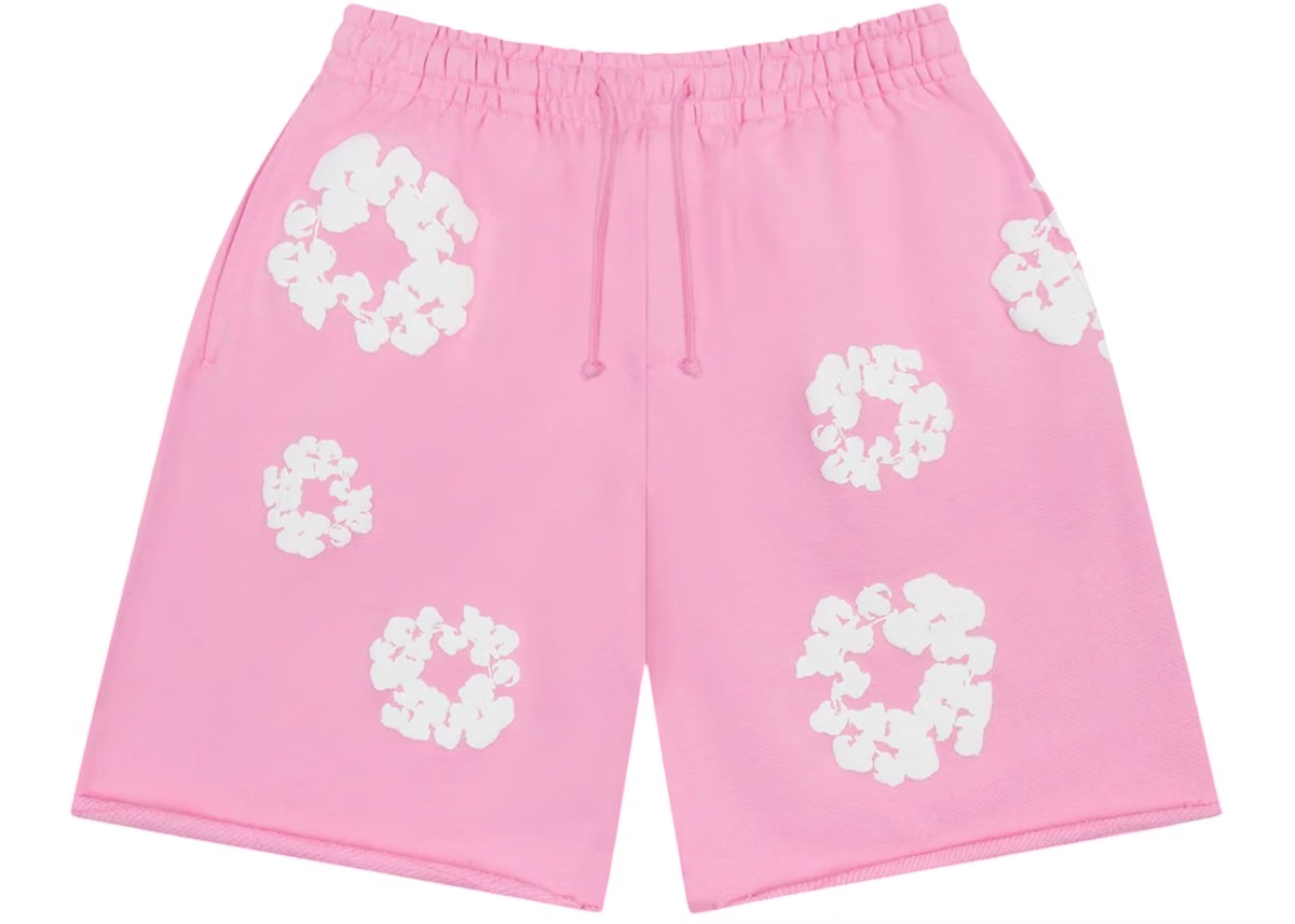 Denim Tears Cotton Wreath Sweatshorts Pink