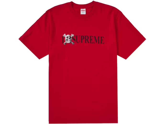 Supreme Skull Tee Red