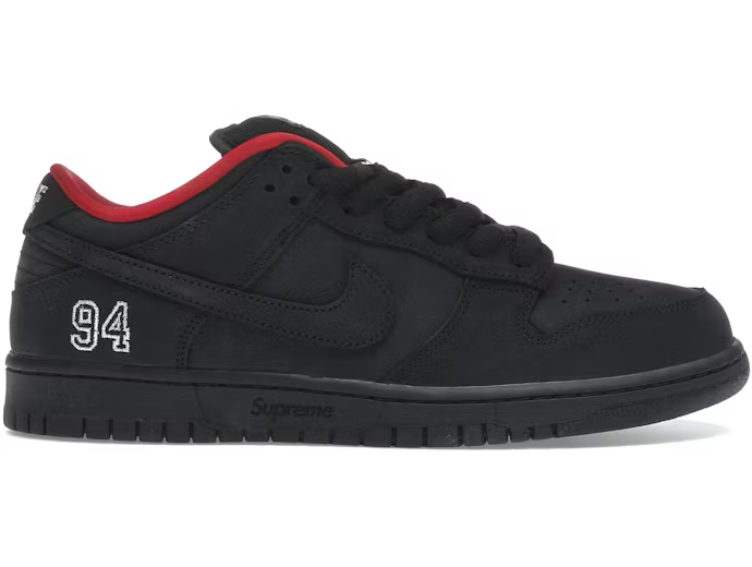 Nike SB Dunk Low Supreme 94 Black