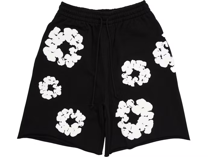 Denim Tears The Cotton Wreath Shorts Black