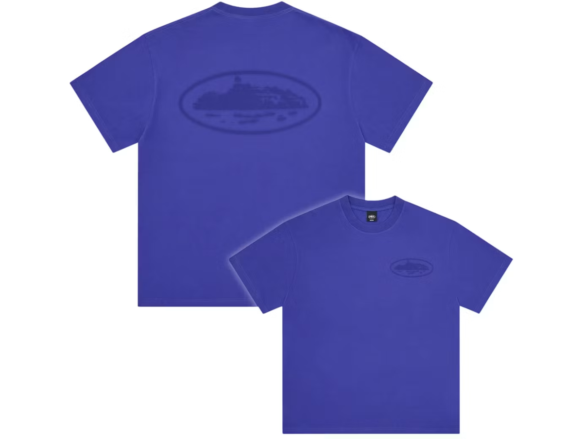 Corteiz Island Knockout Tee Indigo Blue