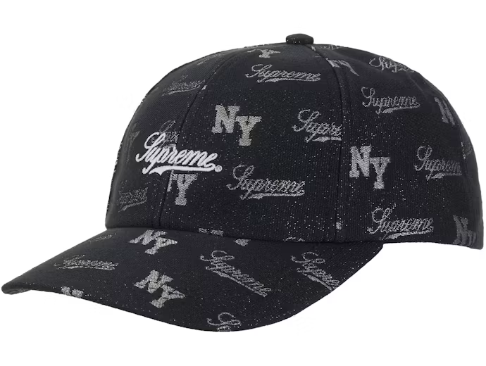 Supreme Monogram 6-Panel Black