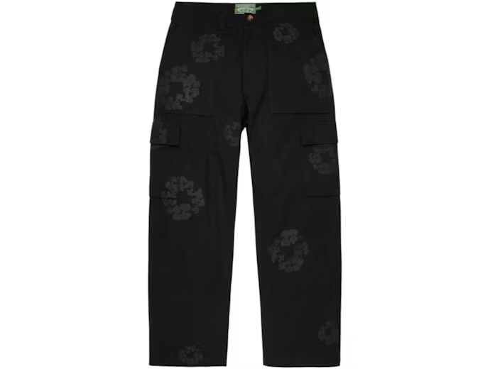 Denim Tears Mono Wreath Cargo Pant Black