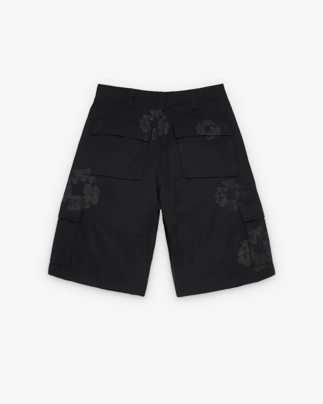 Denim Tears Men's Cotton Wreath Cargo Short Black