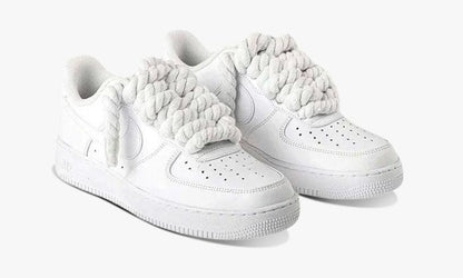 R3STORED Air Force 1 Rope Laces White White