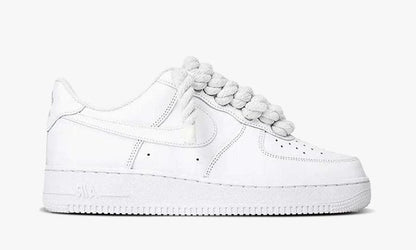 R3STORED Air Force 1 Rope Laces White White