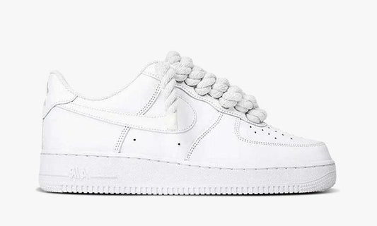 R3STORED Air Force 1 Rope Laces White White