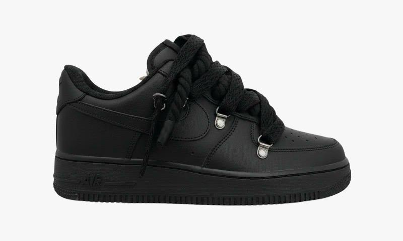 R3STORED Air Force 1 Rope Laces Lanvin Black