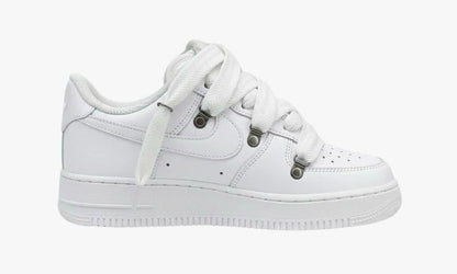 R3STORED Air Force 1 Rope Laces Lanvin White