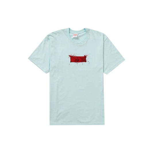 Supreme Ralph Steadman Box Logo Tee Pale Blue