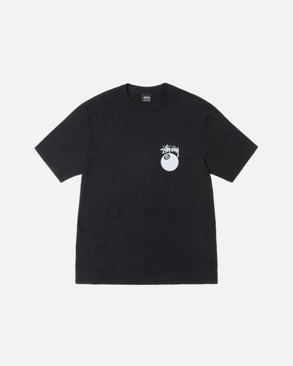 Stussy 8 Ball Pigment Dyed Tee Black