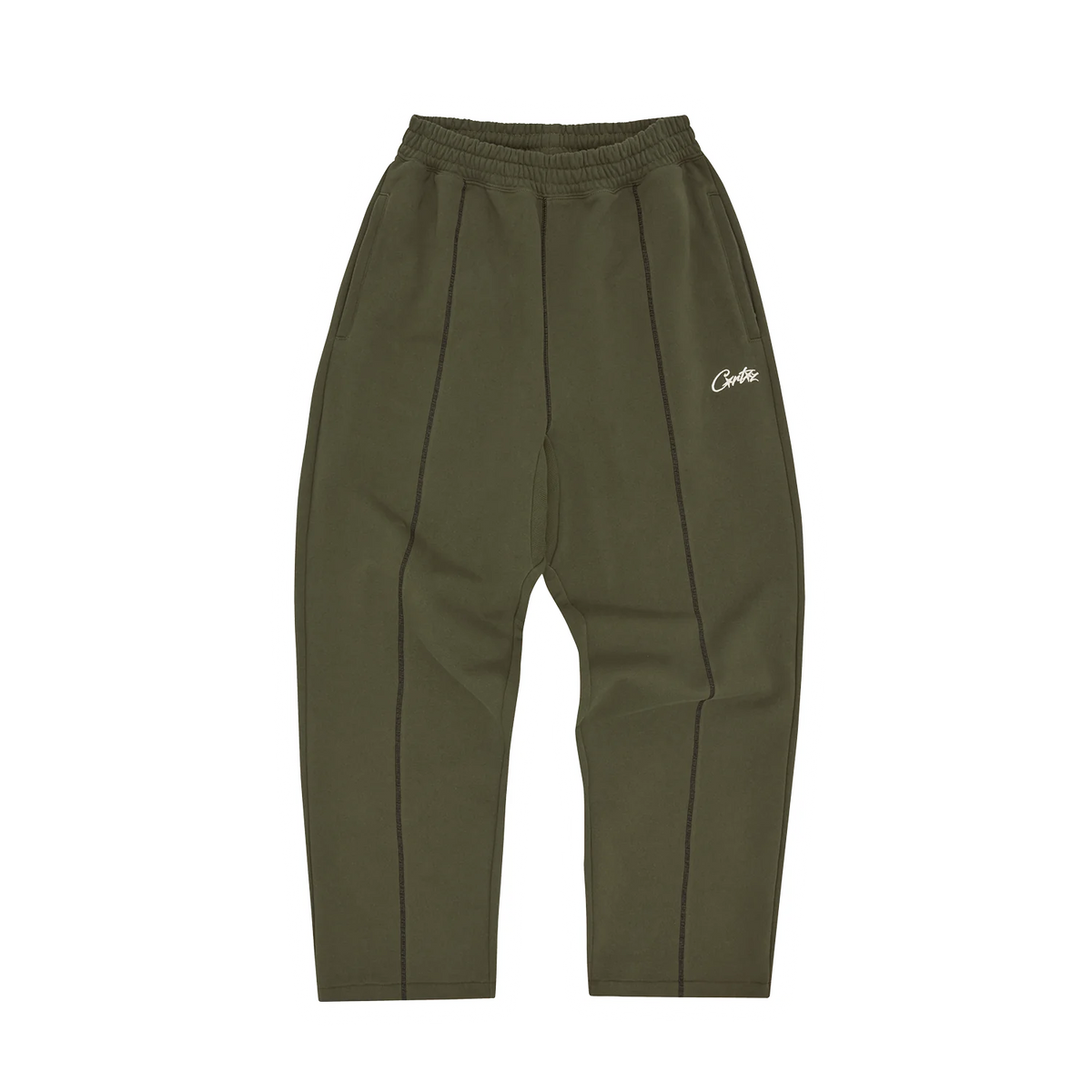 Corteiz HMP Open Hem Sweatpant Olive Black