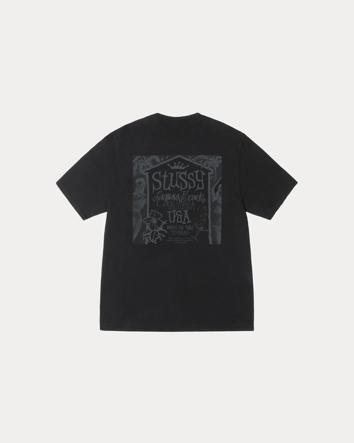 Stussy Beach House Tee Pigment Dyed Black