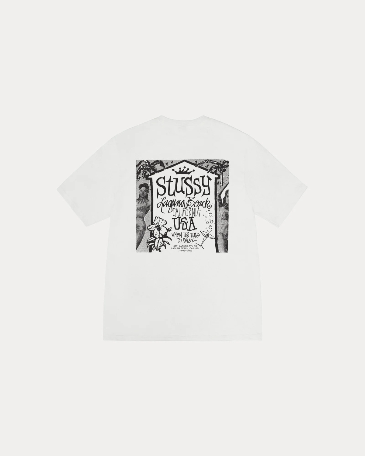 Stussy Beach House Tee Pigment Dyed White
