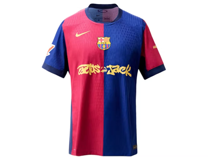 Signed by Jules Koundé 5/1899 FC Barcelona Travis Scott Home 2024/25 Jersey Blau/Grana