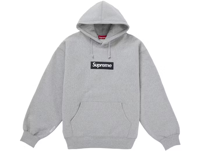 Supreme Box Logo Hooded Sweatshirt (FW25) Heather Grey