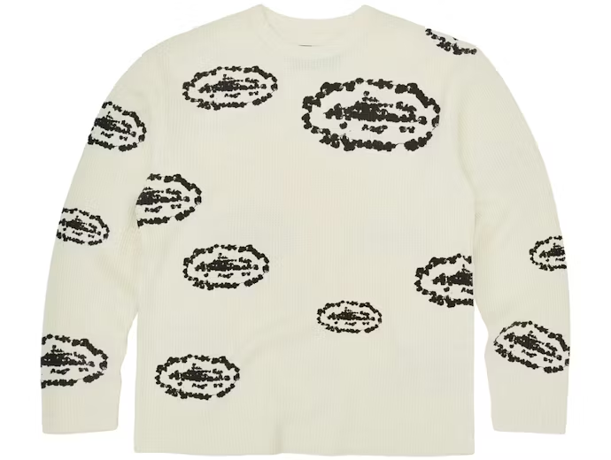 Corteiz x Denim Tears Island Wreath Waffle Thermal Cream