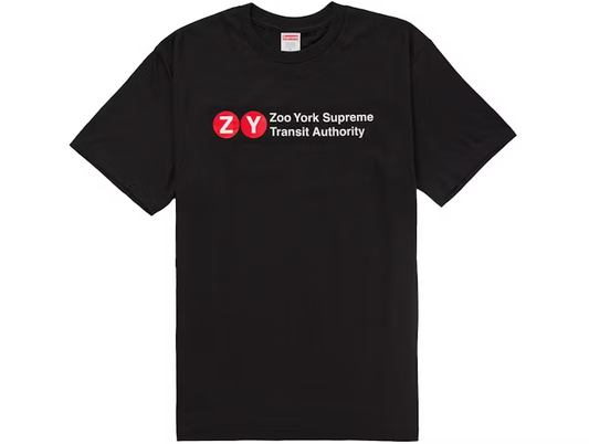 Supreme Zoo York Transit Tee Black