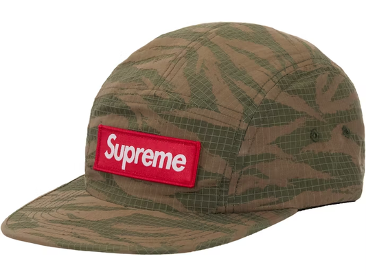 Supreme Tiger Camo Ripstop Camp Cap Olive