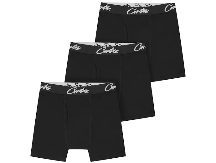 Corteiz Allstarz Boxers 3 Pack Black
