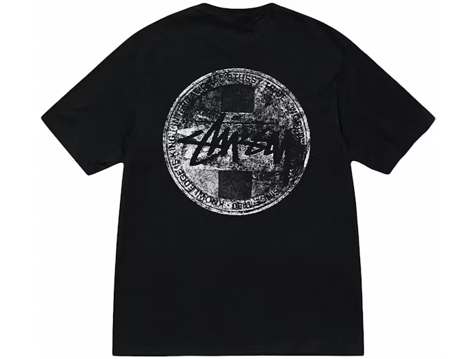 Stussy Dot Stamp Tee Black