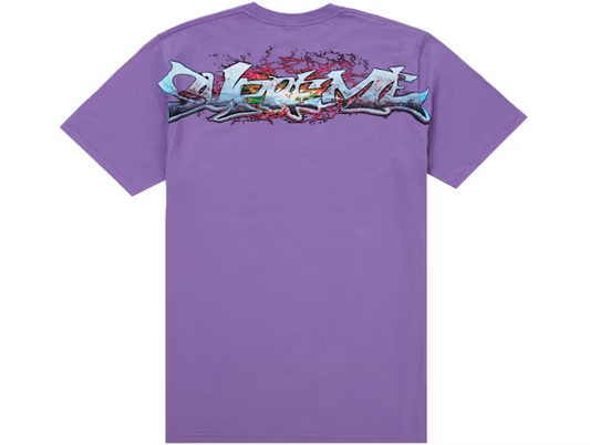 Supreme Tag Tee Purple