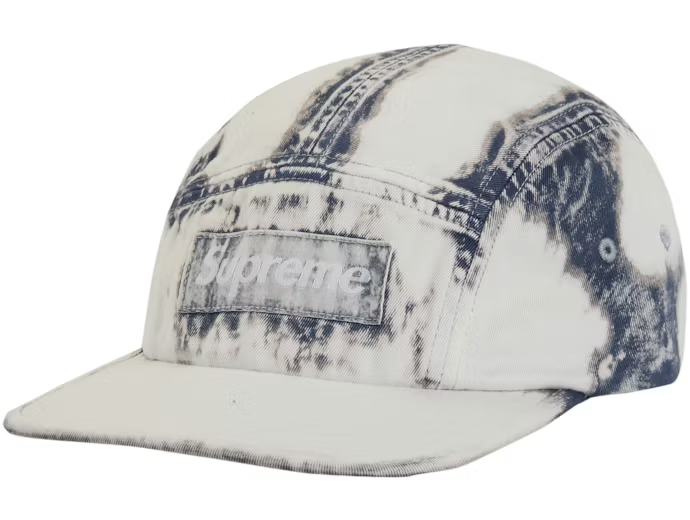Supreme Bleached Chino Camp Cap Navy