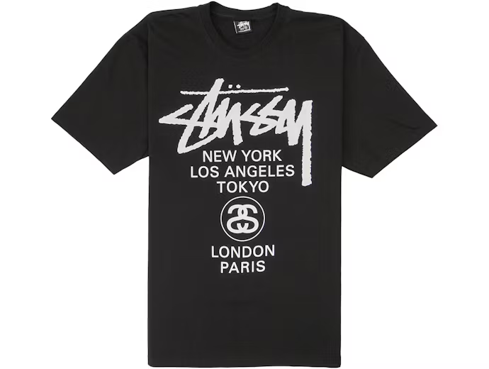 Stussy World Tour T-shirt Black