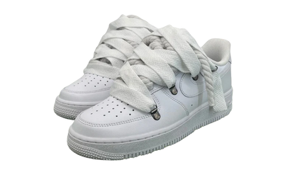 R3STORED Air Force 1 Rope Laces Lanvin White
