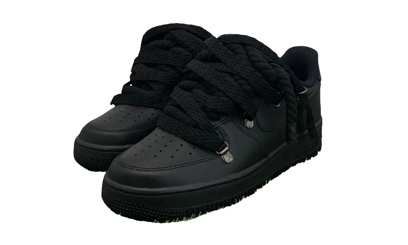R3STORED Air Force 1 Rope Laces Lanvin Black