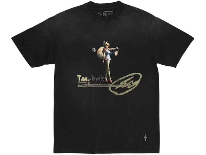 Travis Scott Cactus Jack x Fragment x Takashi Murakami Tokyo Jack Tee Black