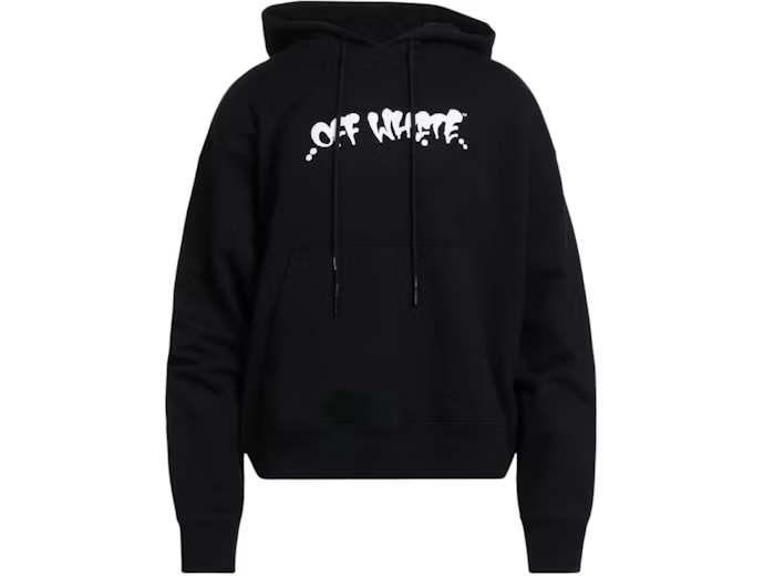 Off-White Neen OW Logo Skate Hoodie 'Black/Orange'