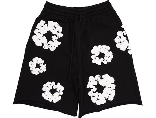 Denim Tears The Cotton Wreath Shorts Black