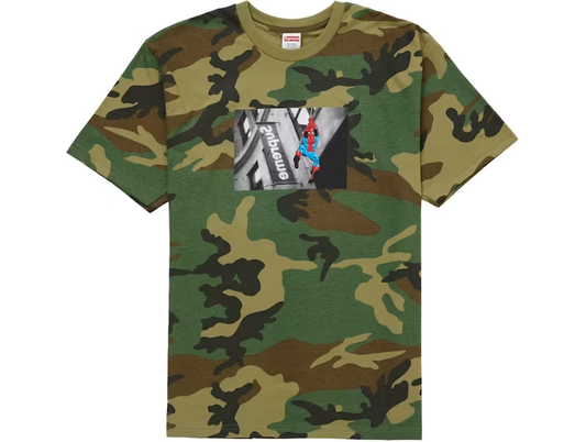 Supreme Spider-Man Tee Woodland Camo