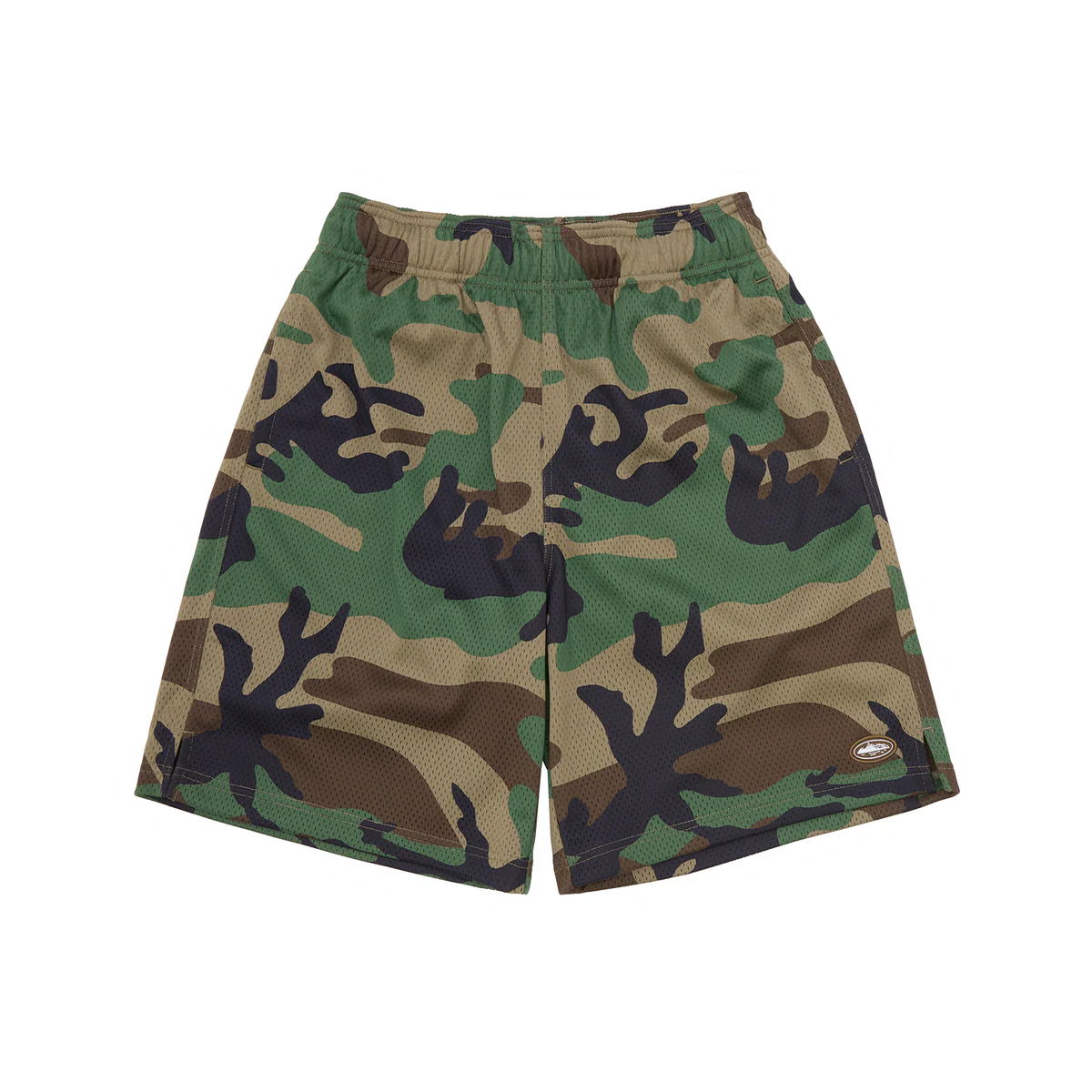 Corteiz Mini Island Mesh Short Woodland Camo
