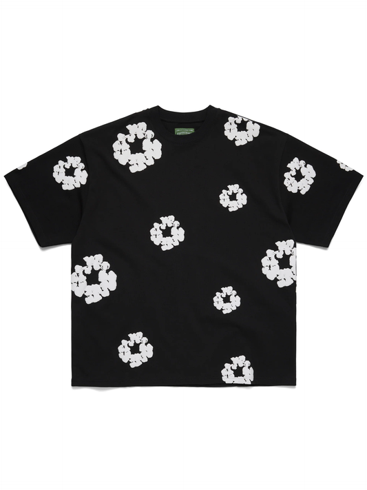 Denim Tears Cotton Wreath 2000s Tee Black