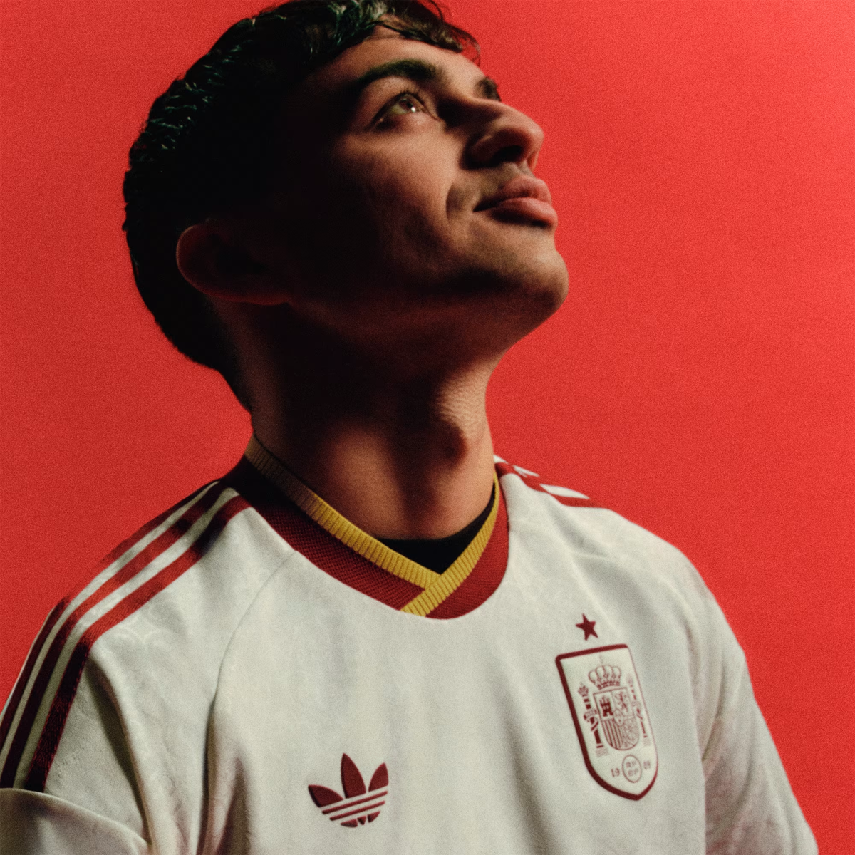 Adidas Spain 26 Away Player Jersey Off White