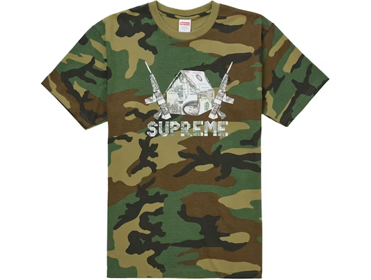 Supreme Origami Tee Woodland Camo