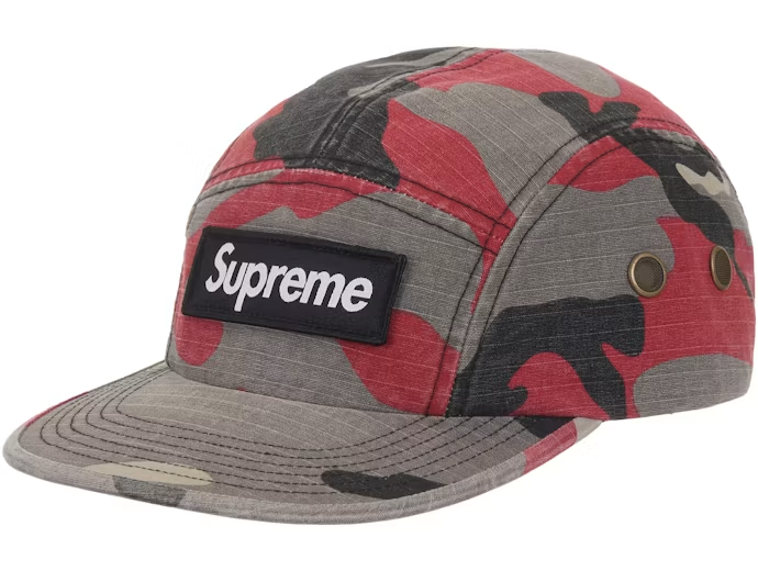 Supreme Military Camp Cap (SS26) Red Camo